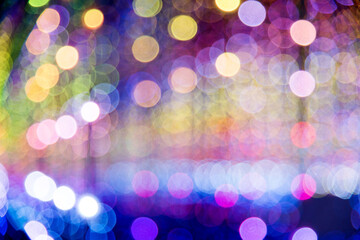 Abstract defocused scene in the night club