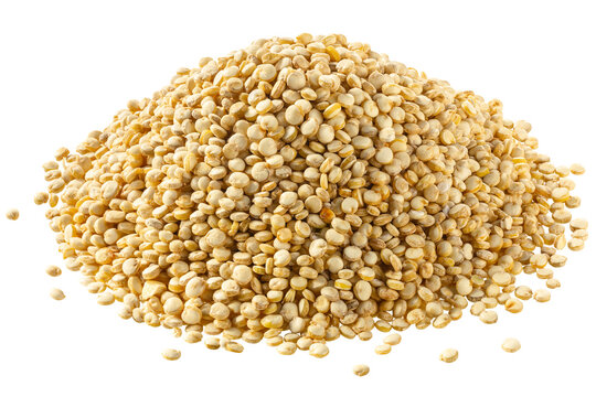 Pile of quinoa, an edible seeds of Chenopodium quinoa, isolated png