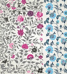 Obraz premium wedding card design, traditional paisley floral pattern , royal India 