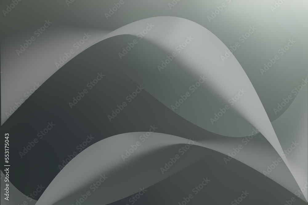 Aufkleber abstract wave smooth gradient grey color background