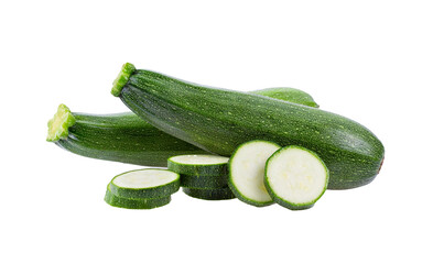 fresh zucchini isolated on transparent png