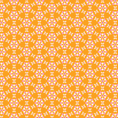 Cute child and youth mosaic pattern with light pastel cream geometric motifs