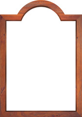 Old wooden picture frame with empty space