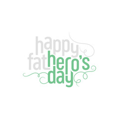 Happy father's day typographic design. lettering