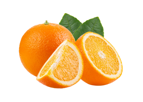 orange fruit isolated on transparent png