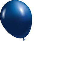 Plakat 3D blue balloon