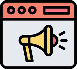 Web Promotion Vector Icon Design Illustration