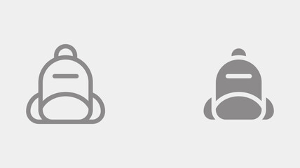 Backpack vector icon sign symbol