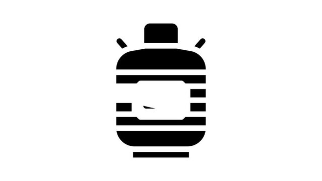 dewar vessel laboratory tool glyph icon animation