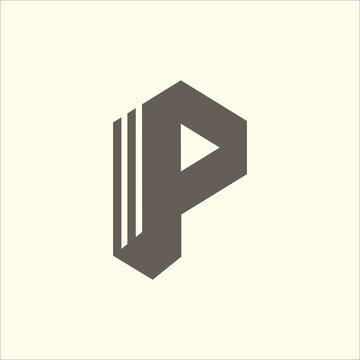 Branding Company Identity Modern Luxury logo design Letter of P