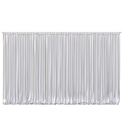 curtain isolated on a transparent background, 3D illustration, cg render