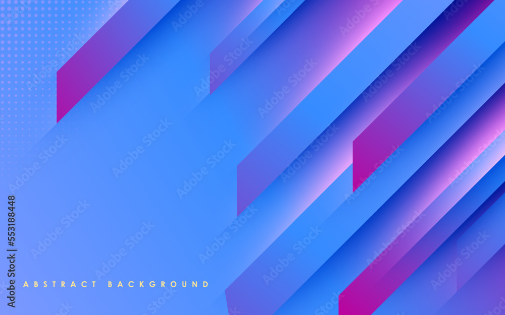 Wall mural modern abstract purple diagonal stripe geometric shape background. eps10 vector