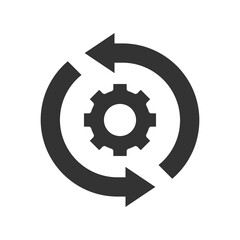 Agile filled universal icon ui ux element sign.