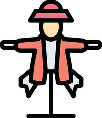 Scarecrow Vector Icon Design Illustration