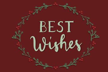 Cute Christmas postcard with holiday elements. Vector illustration for cards, posters, flyers.