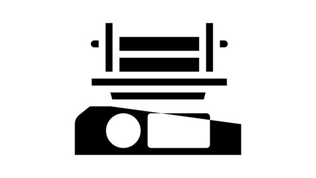 shaker laboratory device glyph icon animation