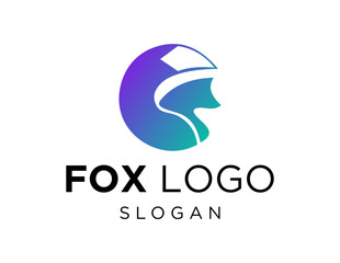 Logo design about Fox on white background. created using the CorelDraw application.