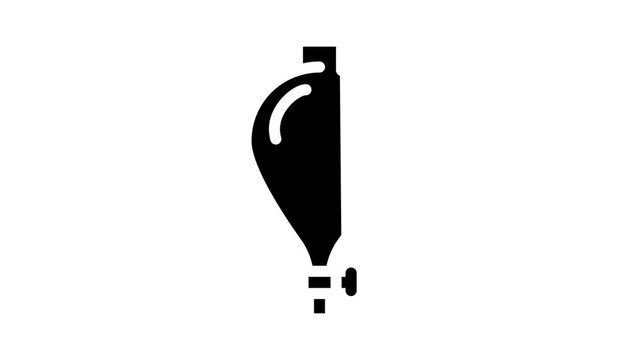 dividing funnel lab tool glyph icon animation