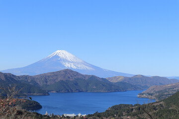 大観山からの富士山・芦ノ湖