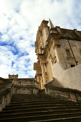 staircase leading up to the Jesuit Church of St. Ignatius Loyola and the old Collegium Ragusinum in Dubrovnik, Croatia