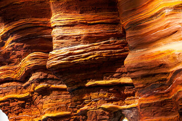 Spectacular geological formation shale close-up