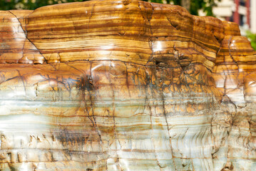 Spectacular geological formation shale close-up