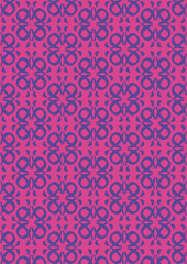 seamless pattern with abstract purple flowers