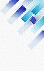 Obraz premium Blue Element Vector Transparent Background.