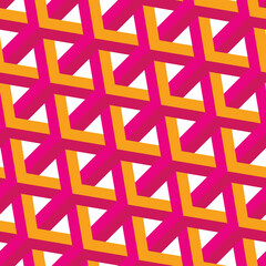Abstract Psychedelic Hypnotic Geometric Diagonal Stripes Art Deco Seamless Vector Pattern Trendy Fashion Colors Perfect for Allover Fabric Print or Wrapping Paper