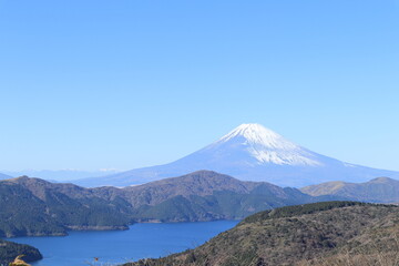 大観山からの富士山・芦ノ湖