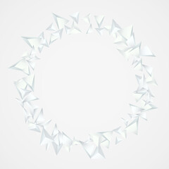 Transparent Triangle Dynamic Vector  Gray