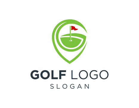 Logo design about Golf on white background. created using the CorelDraw application.