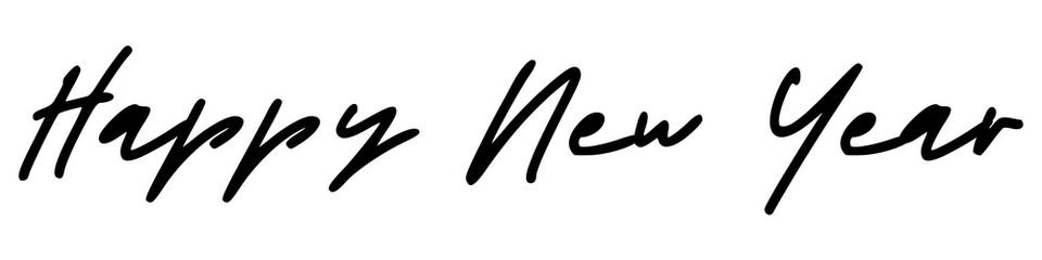 Happy New Year writting for multi purpose bannner etc.