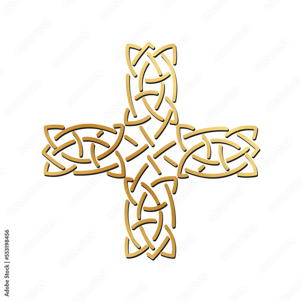 Wall mural Celtic cross, logo icon