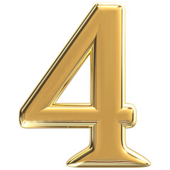 Percentage Golden Number 3D Rendering