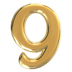 Percentage Golden Number 3D Rendering