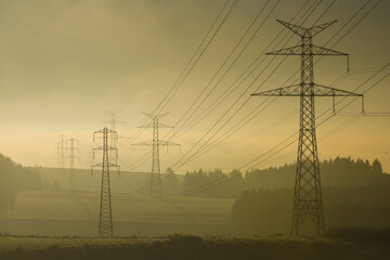 Belgique Wallonie Ardennes electricité energie nucleaire pilone coupure black out © J-L Flémal - BE