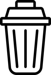 Trash Vector Icon Design Illustration