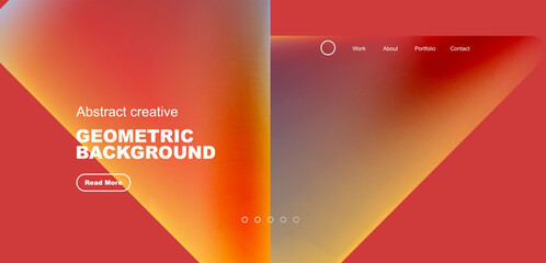 Fluid triangles minimal abstract background. Techno or business concept, pattern for wallpaper, banner, background, landing page