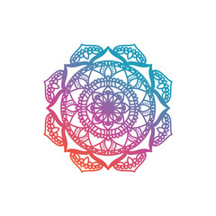 Mandala Flowers. Print pack decorative elements. Oriental, mystic, alchemical pattern. Coloring page templates. Vector illustration.