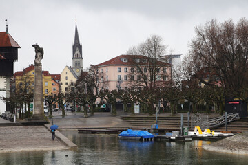 The embankment in Constance on Bodensee lake, Germany	