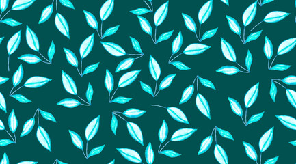 Naklejka premium background with leaves