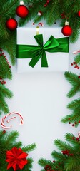 Fototapeta na wymiar christmas greeting card, generative AI