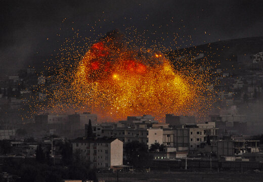 Airstrikes were carried out on the areas captured by ISIS in Kobani, Syria.  15 November  2014