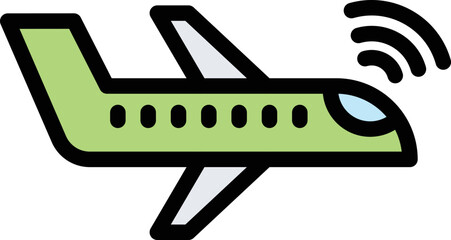 Airplane Vector Icon Design Illustration