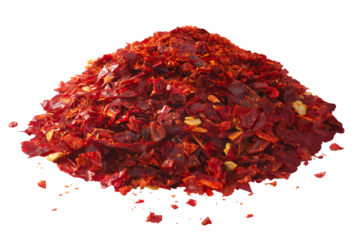 Pul biber pepper flakes (coarsely ground Aleppo chili) isolated png