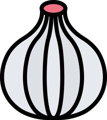 Onion Vector Icon Design Illustration