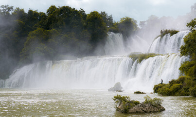 The majestic view of falls with multiple layers is extremely impressive, let alone there are...