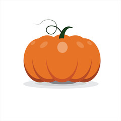 Pumpkins seamless vector isolated on a white background. 
