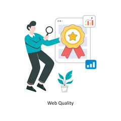 Web Quality Flat Style Design Vector illustration. Stock illustration